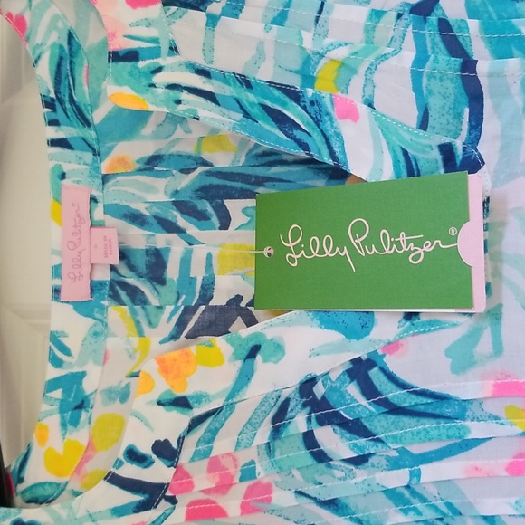 Lilly Pulitzer Colby Top in Serene Blue - Picture 6 of 10